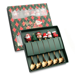 Conjunto de Talheres de Sobremesa Natal - comprar online