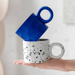 Caneca de Cerâmica com Alça de Anel - loja online