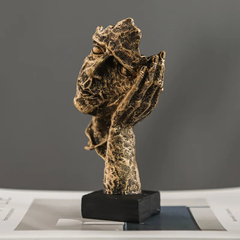 Escultura Nordic Decorativa - Silêncio | Não veja | Não ouça - comprar online