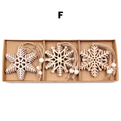 Conjunto 12 peças Enfeite para Árvore de Natal em MDF