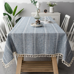 Toalha de Mesa de Linho com Borlas - MaraviLar