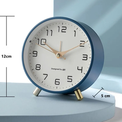 Relógio Despertador Analógico de Mesa