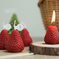 Kit Velas Aromáticas Morango 4 Peças