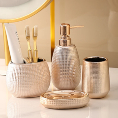 Acessórios para Banheiro Rose Gold Luxe na internet