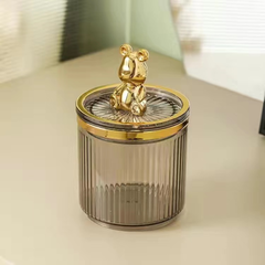 Porta Algodão e Cotonete Urso Luxury - loja online