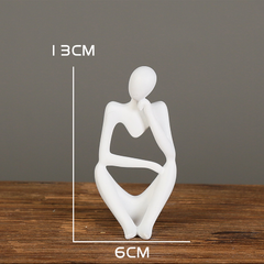 Escultura Nordic Decorativa Pensador