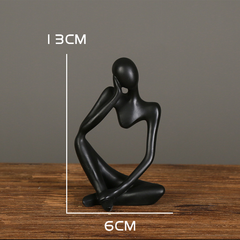 Escultura Nordic Decorativa Pensador na internet