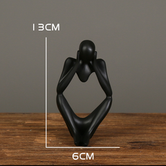 Escultura Nordic Decorativa Pensador - loja online