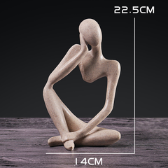 Imagem do Escultura Nordic Decorativa Pensador