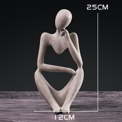 Escultura Nordic Decorativa Pensador