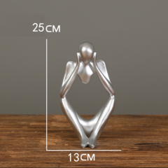 Escultura Nordic Decorativa Pensador - loja online