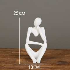 Escultura Nordic Decorativa Pensador - MaraviLar