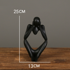 Escultura Nordic Decorativa Pensador
