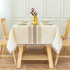 Toalha de Mesa Folhas com Borlas - comprar online