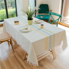 Toalha de Mesa Folhas com Borlas - loja online