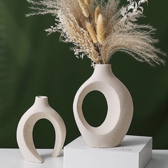 Conjunto 2 peças Vasos Cerâmica Artesanal - MaraviLar