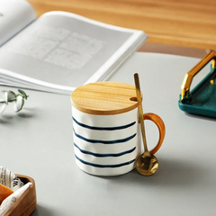 Imagem do Caneca em Cerâmica com Tampa de Bambu | BamBoho
