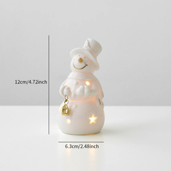 Enfeites Decoração de Natal Iluminada em Cerâmica - comprar online