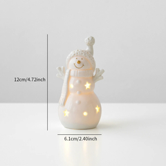 Enfeites Decoração de Natal Iluminada em Cerâmica na internet
