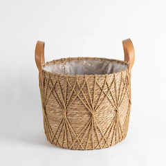 Cesto Cachepot Trançado em Vime | RattanVibe - MaraviLar
