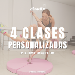 4 clases personalizadas a elección - comprar online