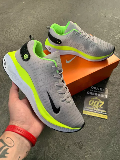 AIR MAX INFINITY RUN 4 CINZA/VERDE
