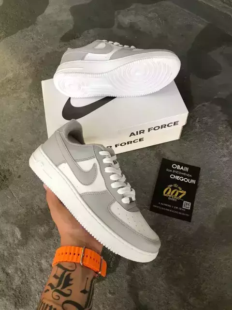 AIR FORCE 1 ESP CINZA/BRANCO - comprar online