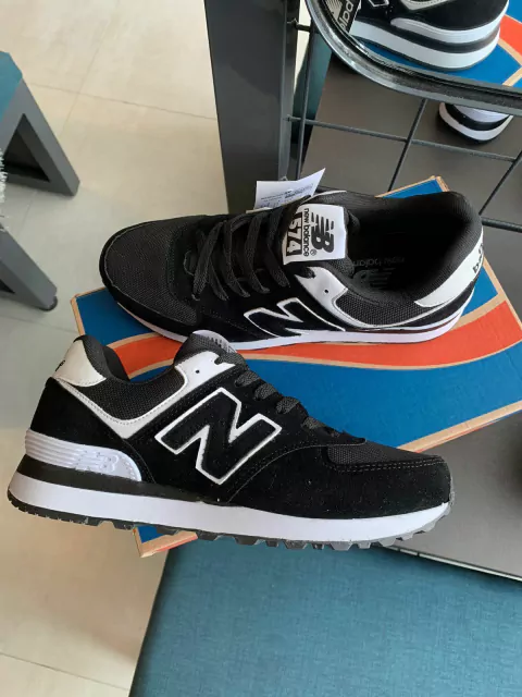 NEW BALANCE 574 PRETO/BRANCO