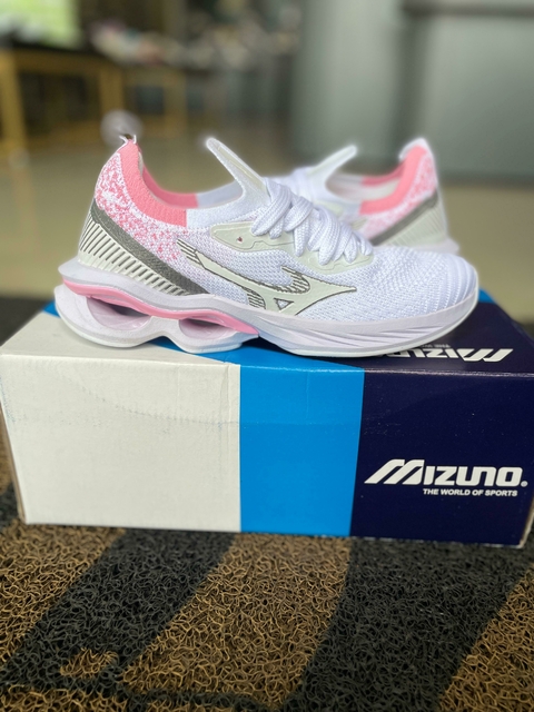 MIZUNO TECIDO BRANCO/PINK - comprar online