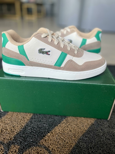 LACOSTE TCLIP BEGE/VERDE - comprar online