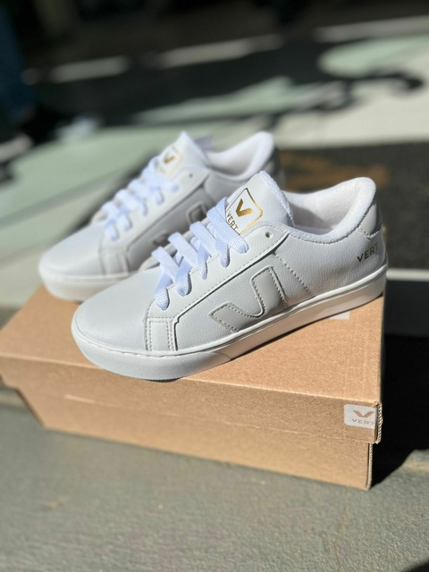 Tenis casual branco/cinza - comprar online