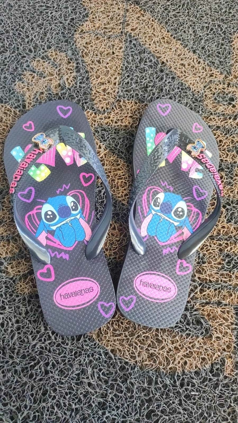 HAVAIANAS STITCH PRETO - comprar online