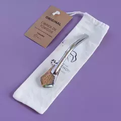 Bombilla de acero para mate CURVA CORTA - comprar online