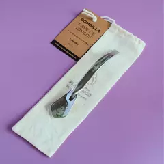 Bombilla de Acero Inoxidable –CURVA CORTA Y CHATA