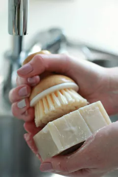 Cepillo para platos hongo