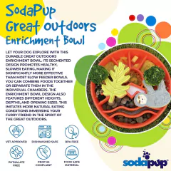 Comedouro Lento Great Outdoors Ebowl - SodaPup na internet