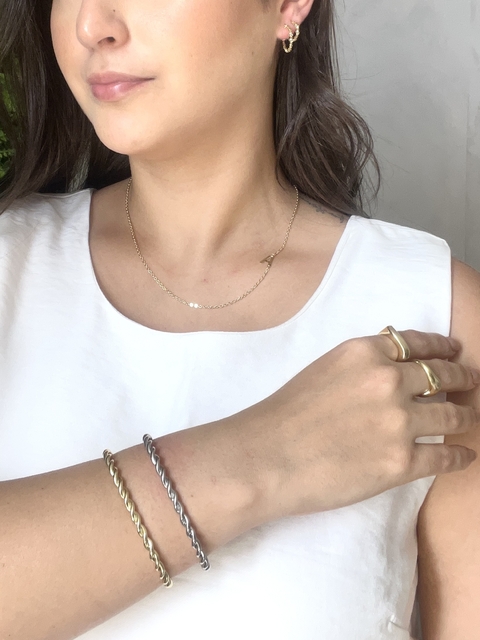Bracelete Torcido Ródio - comprar online