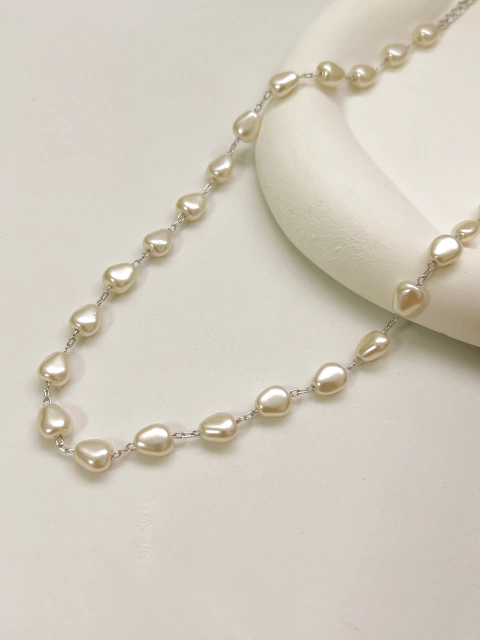 Choker Pérola Unic Ródio