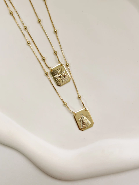 Escapulário Nossa Senhora Ouro