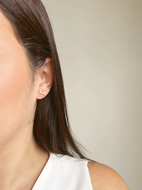 Brinco Libélula Ouro - comprar online