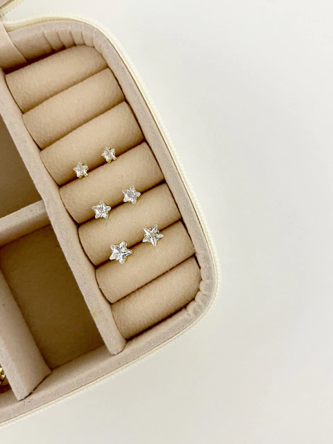 Brinco Estrela Cristal