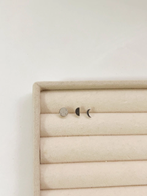 Trio Fases da Lua Ródio - comprar online