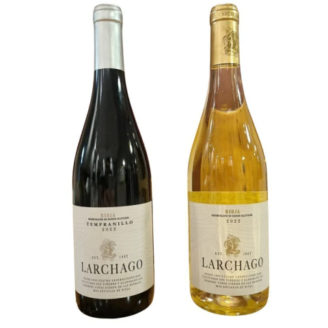 KIT VINHOS LARCHAGO TEMPRANILLO E VIURA RIOJA D.O.C. ESPANHA