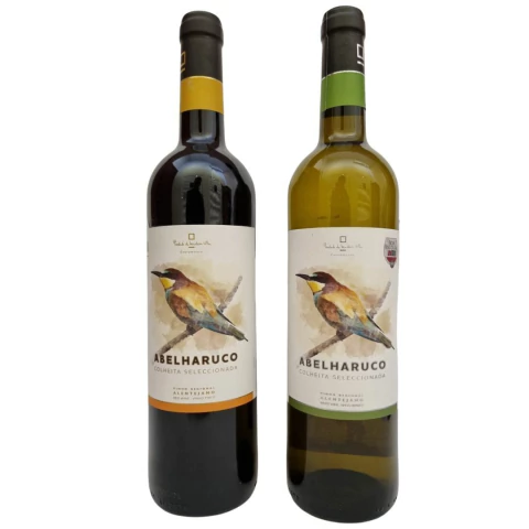 KIT 2 VINHOS ABELHARUCO TINTO E BRANCO I.G. ALENTEJO PORTUGAL