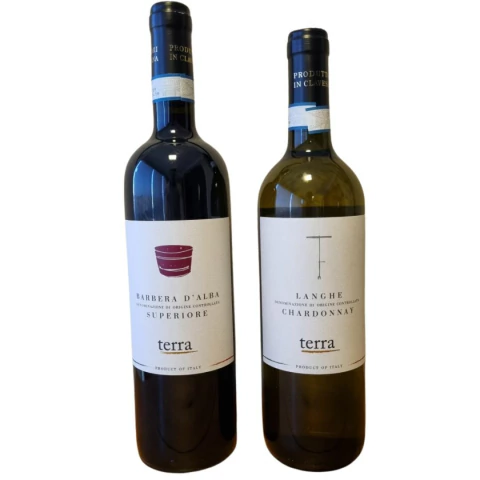 KIT 2 VINHOS BARBERA DALBA E CHARDONNAY LANGUE D.O.C. ITALIA