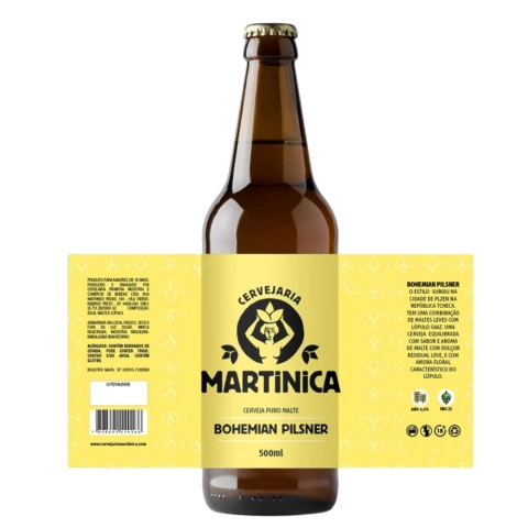 CERVEJA BOHEMIAN PILSNER MARTINICA 500ML