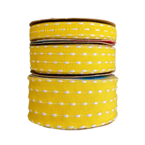 FITA SINIMBU JEANS COM POMPOM - AMARELO (COR 05)