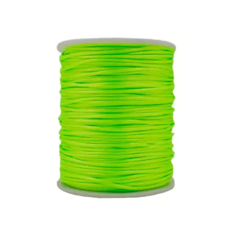 FIO DE SEDA RABO DE RATO VERDE NEON (1MM) - 10 METROS