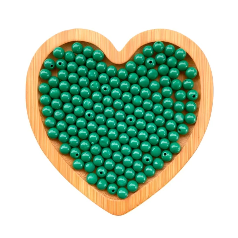 MIÇANGA BOLA LEITOSA VERDE BANDEIRA (8MM) - 200 PEÇAS