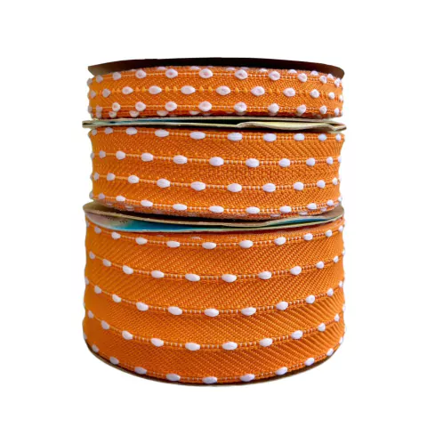 FITA SINIMBU JEANS COM POMPOM - LARANJA (COR 06)